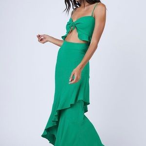 Flynn Skye Michelle Maxi Dress in Jolly Green (M)